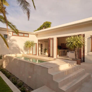 a plunge pool outside The Pool House Airbnb, Gold Coast