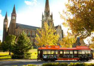 the Dja Dja Wurrnung Tram in Bendigo