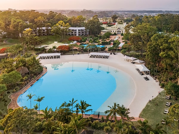 an aerial view of the pool at Intercontinental Sanctuary Cove Resort