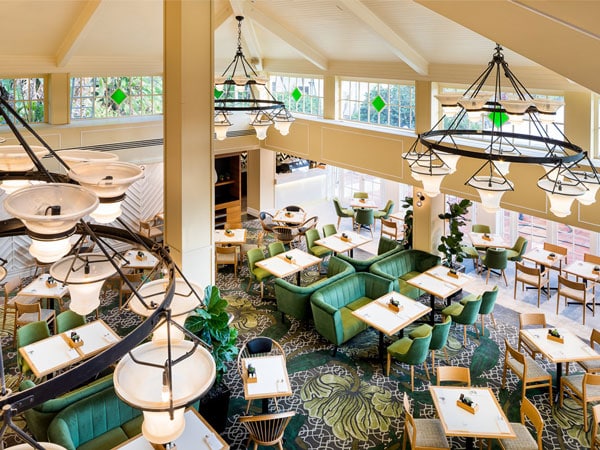 an elegant dining interior at Intercontinental Sanctuary Cove Resort