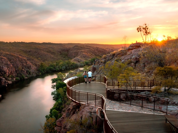 the iconic Katherine Gorge from Katherine Baruwei Lookout