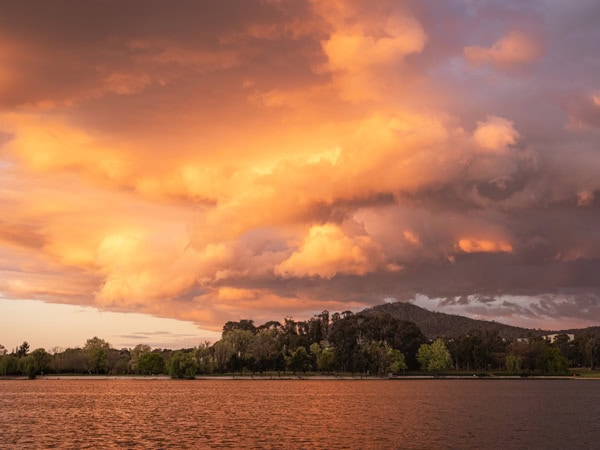 Lake Burley Griffin at sunset