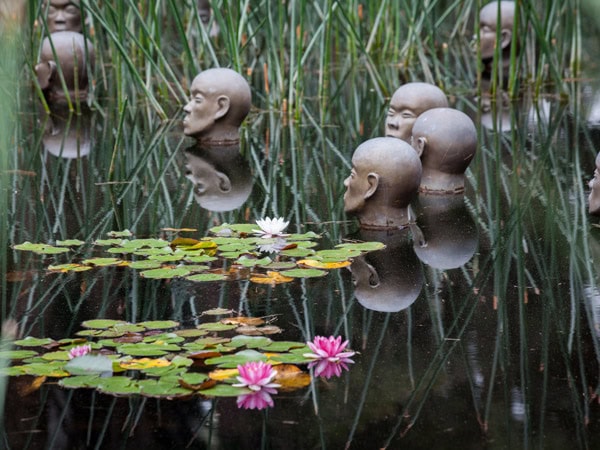 the outdoor Sculpture Garden at the National Gallery of Australia in Canberra