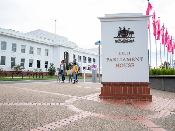 guests touring the Old Parliament House, Canberra