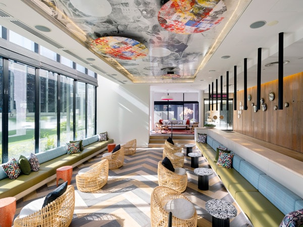 a stunning dining interior at QT Hotel Gold Coast