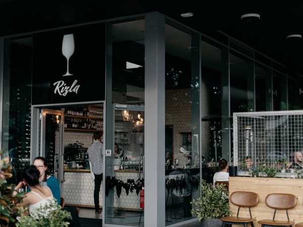 the restaurant exterior of Rizla, Canberra