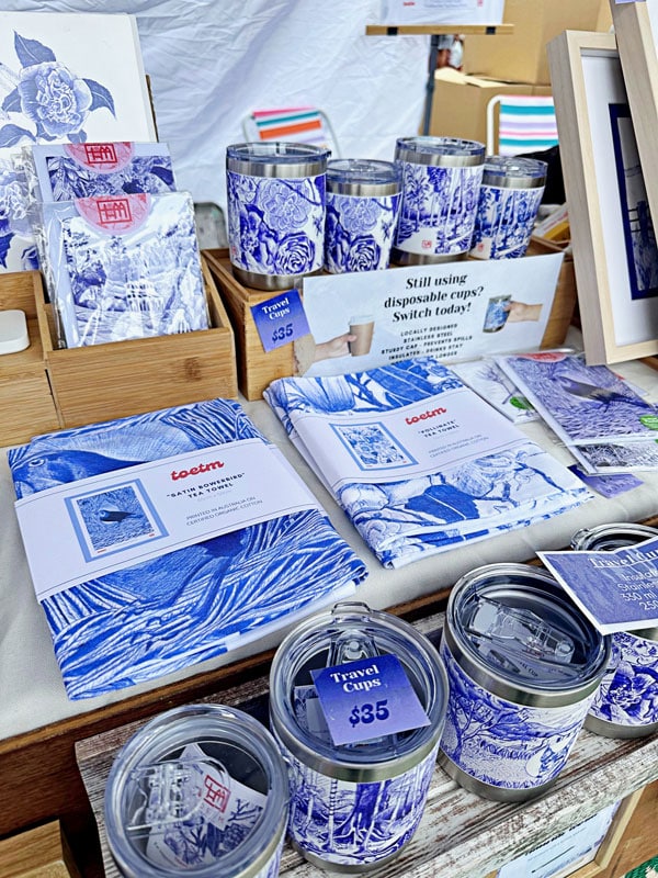 a product display at Tamborine Mountain State School Markets