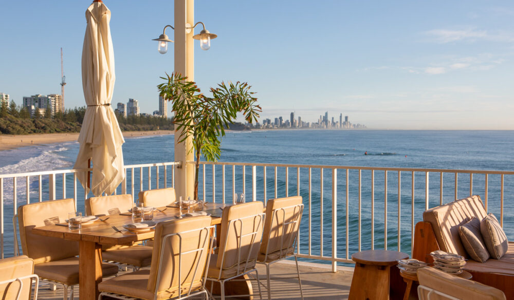 waterfront dining at The Tropic, Burleigh Heads
