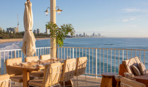 waterfront dining at The Tropic, Burleigh Heads