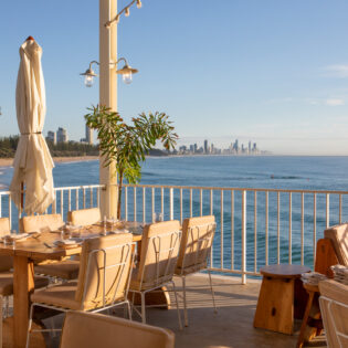 waterfront dining at The Tropic, Burleigh Heads