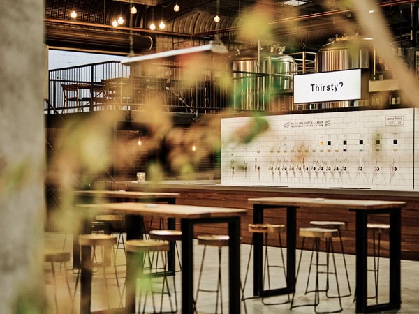 the interior of Balter Brewing, Currumbin Waters