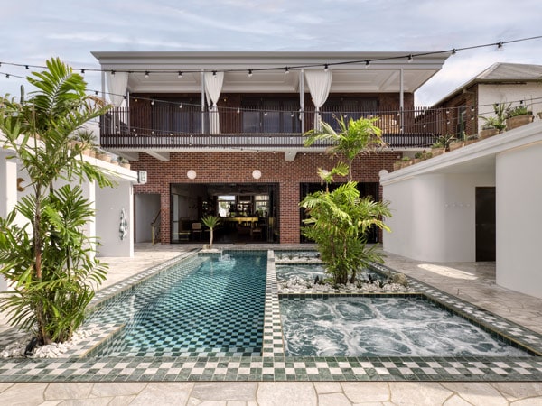 Banya Bathhouse Pool View