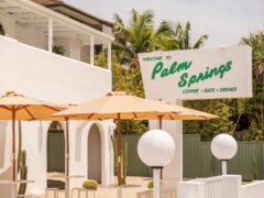 the cafe exterior of Palm Springs, Gold Coast