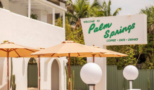 the cafe exterior of Palm Springs, Gold Coast