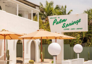 the cafe exterior of Palm Springs, Gold Coast