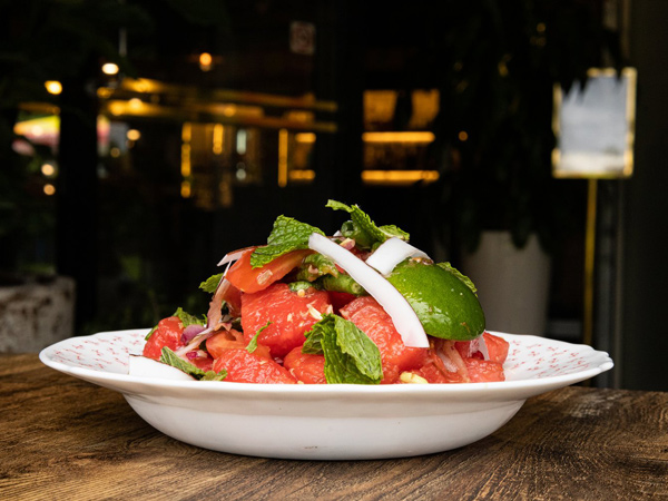 watermelon som tum salad at Crackerjack, Noosa