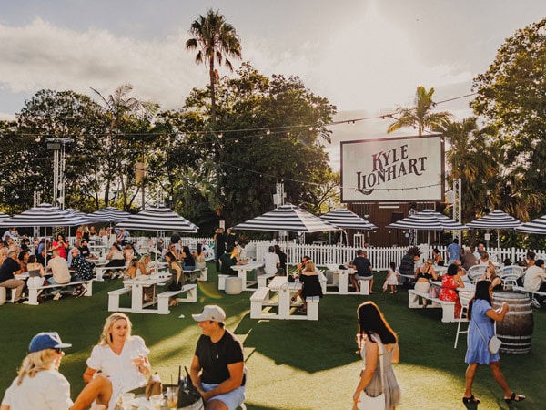 al fresco dining at Garden Kitchen & Bar, Broadbeach