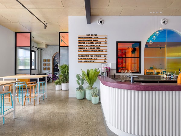 the interior of Hard Fizz Taproom, Burleigh Heads