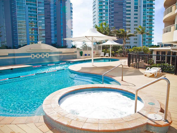 the pool at Mantra Twin Towns Coolangatta