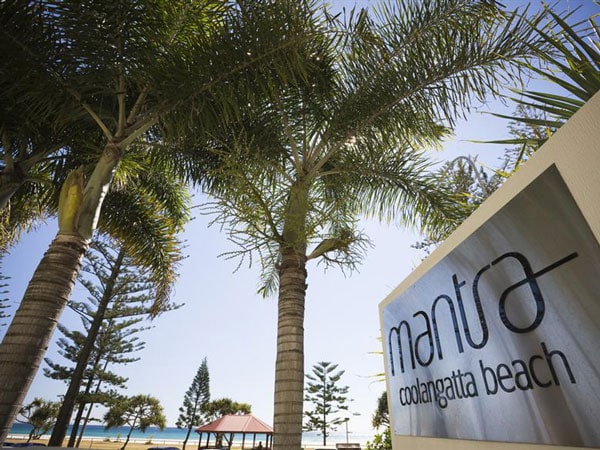 the entrance of Mantra Coolangatta Beach