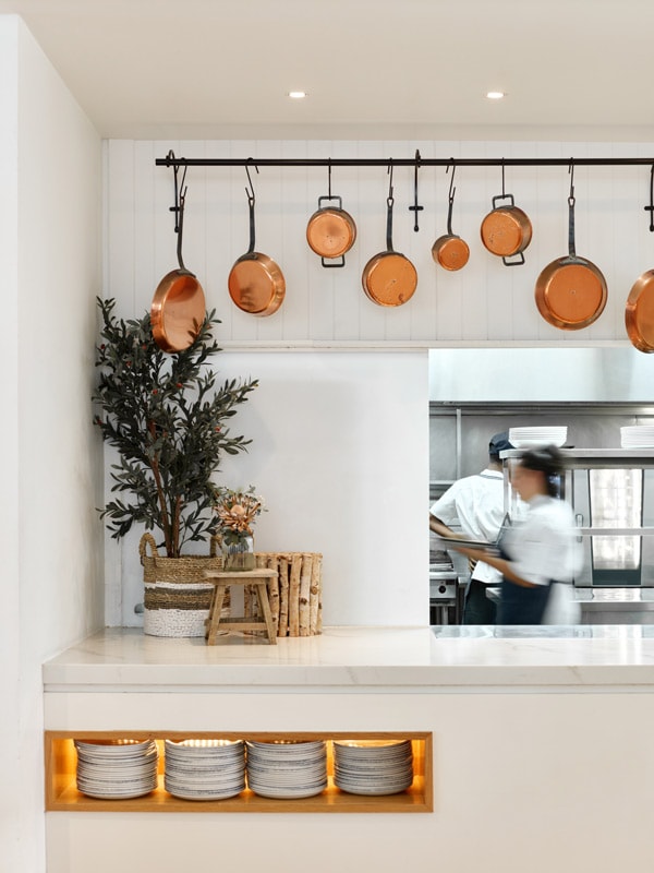 Looking into the kitchen at Noosa Beach House