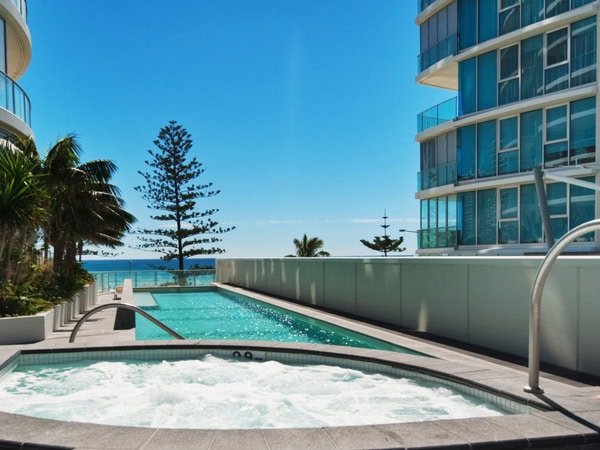 the swimming pool at Reflections Coolangatta Beach