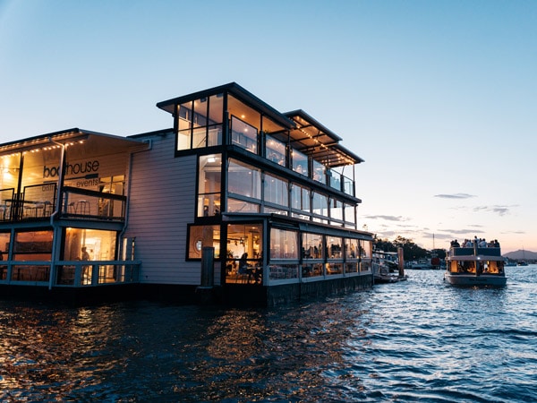 the exterior of Sunset Bar at the Noosa Boathouse