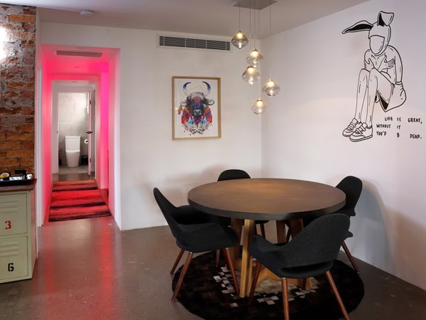 a look inside The Pink Hotel, Coolangatta Beach 