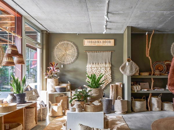 a variety of handcrafted items at Habitat Collective