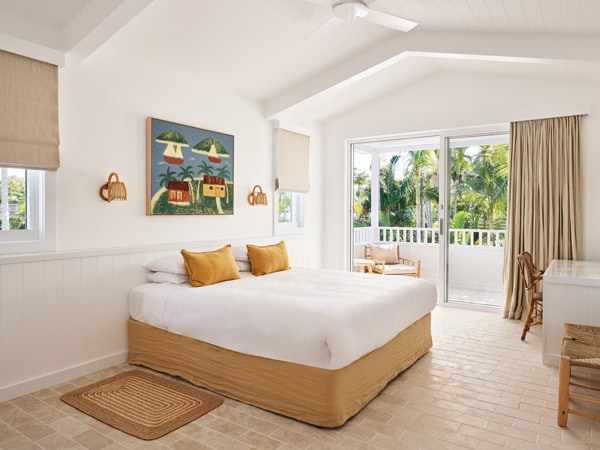 A bedroom at The Atlantic in Byron Bay