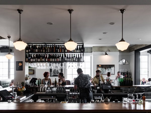 the classic interior of Bar Rochford, Canberra