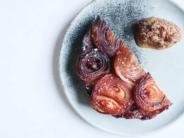 a plate of food on white background at Bar Rochford, Canberra