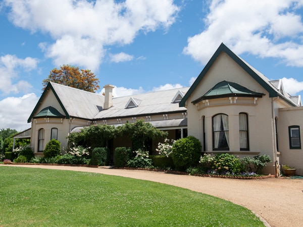 the exterior of Borambola Wines homestead