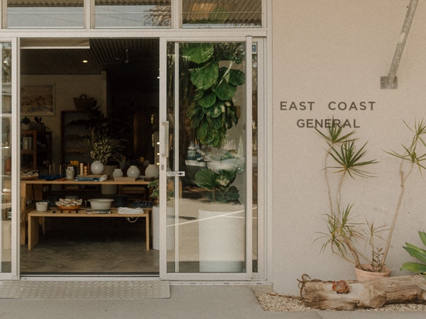 the entrance of East Coast General, Byron Bay