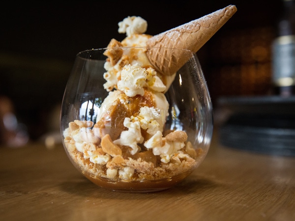 the signature salted caramel popcorn at eightysix, Canberra