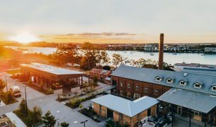 an overhead shot of Rivermakers Heritage Quarter