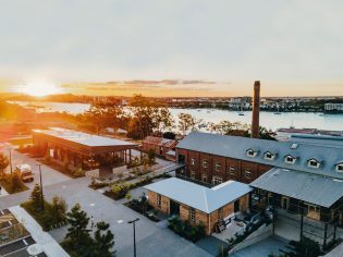 an overhead shot of Rivermakers Heritage Quarter
