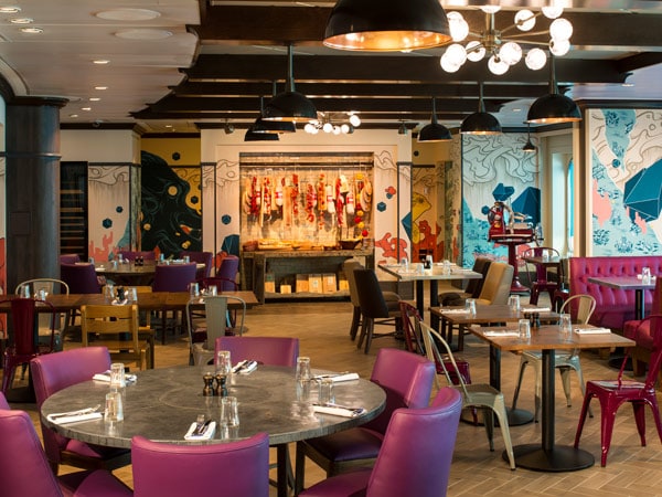 an elegant dining interior at Jamie’s Italian by Jamie Oliver, Quantum of the Seas