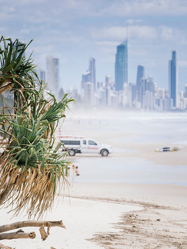 Palm Beach with surfers paradise in the background