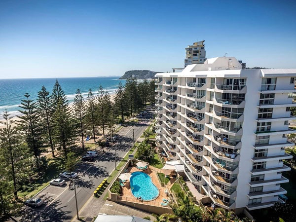 an aerial view of the Solnamara Beachfront Apartments