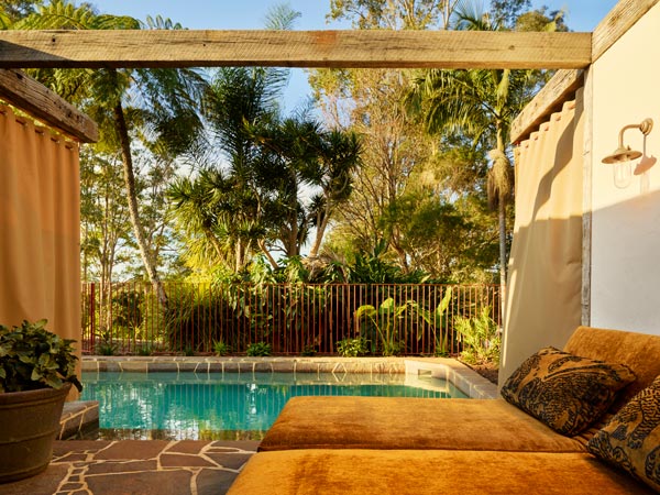 The pool at The Sun Ranch in Byron Bay