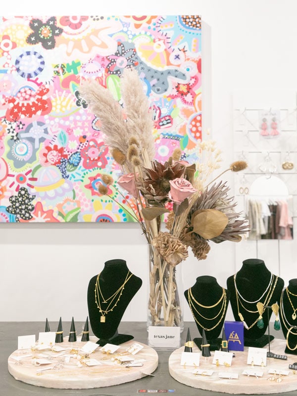 a display of jewellery at Texas Jane, Wagga Wagga