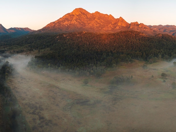 golden mountains at Scenic Rim