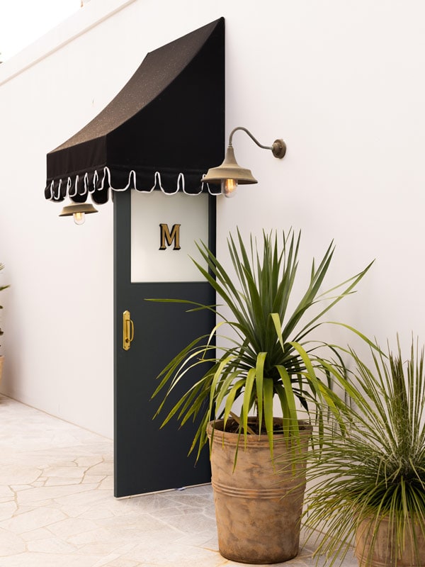former bank with luxe Mediterranean vibes