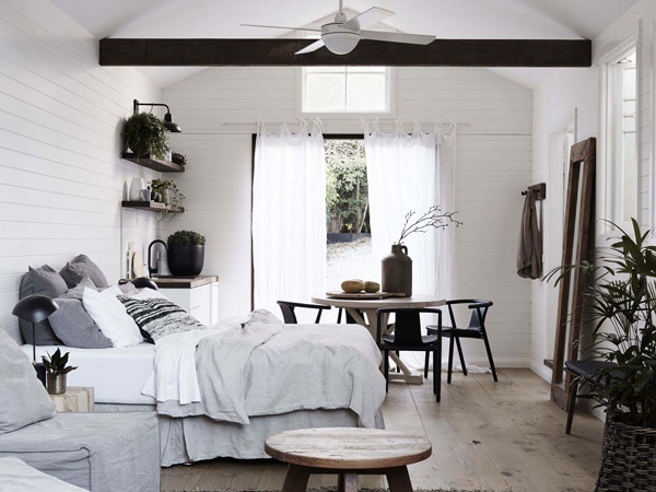 Inside the cottage rooms at The Bower Byron Bay