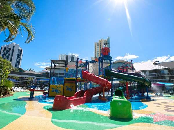 the waterpark at Paradise Resort Gold Coast