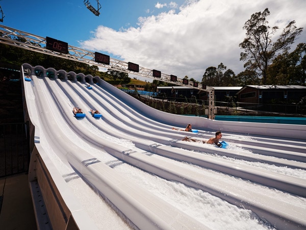 a huge waterslide at Jamberoo Action Park, Kiama