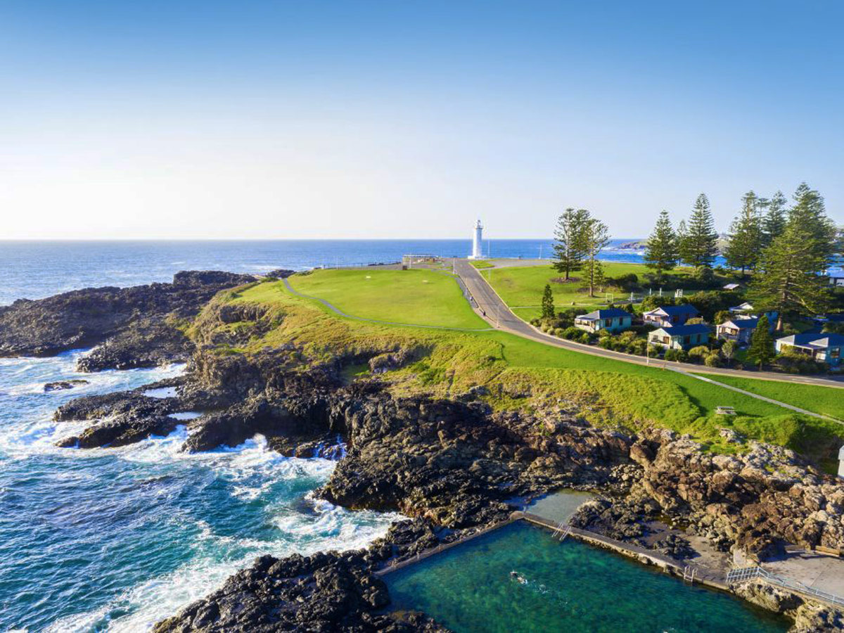 a scenic view of the Kiama Blowhole Point