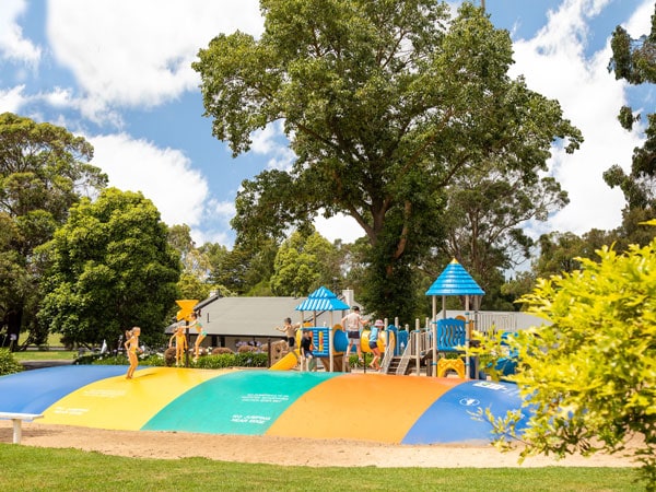 a huge playground at BIG4 Blue Lake Holiday Park