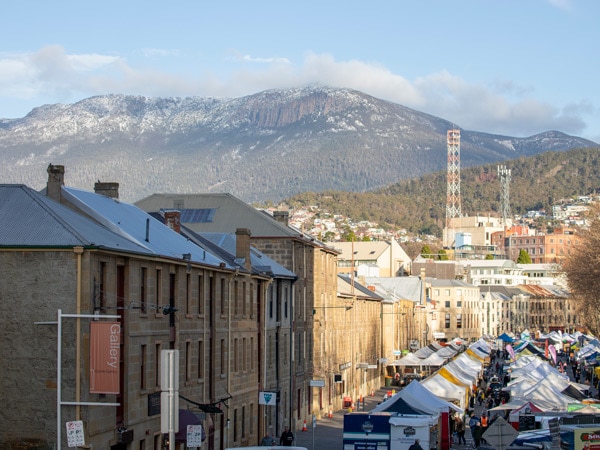 Salamanca market in Hobart